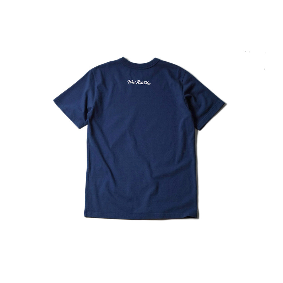 May club -【WESTRIDE】"SURVIVE ON THE ROAD" TEE - NAVY