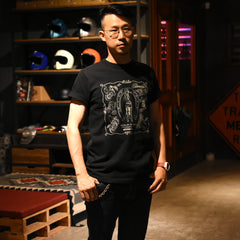 May club -【WESTRIDE】"SURVIVE ON THE ROAD" TEE - BLACK