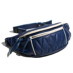 RIDING WAIST BAG - BLUE x CREAM - May club