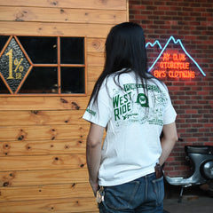 May club -【WESTRIDE】"CHOPPER SAVED MY LIFE" TEE - WHITE