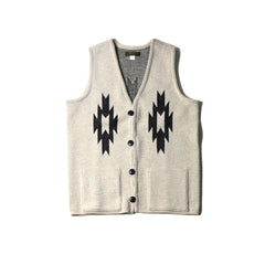 May club -【WESTRIDE】CHIMAYO KNIT VEST - NATURAL