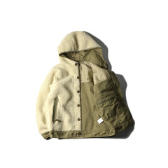 May club -【WESTRIDE】PILE HOODIE - OLIVE / CREAM