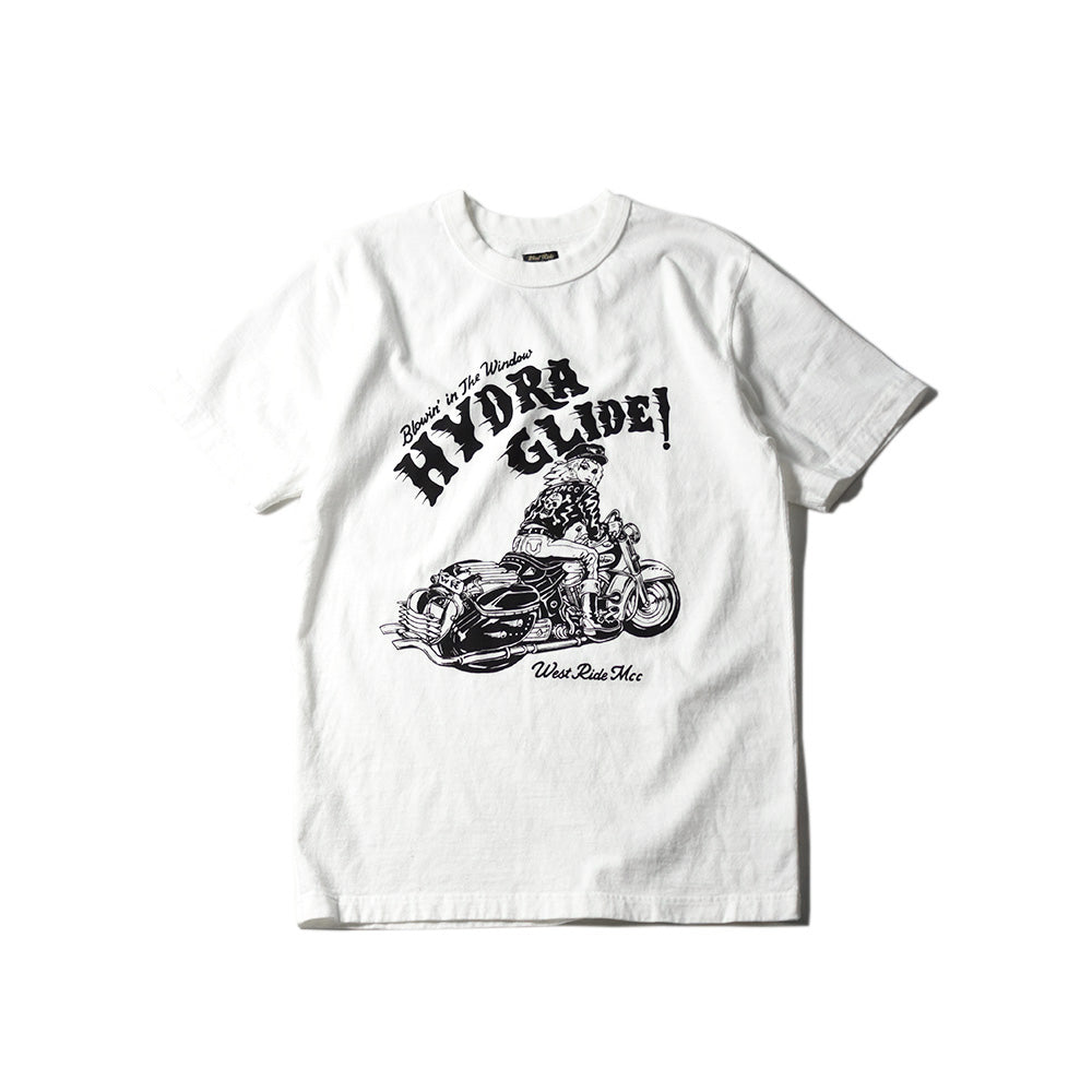 May club -【WESTRIDE】"IN THE WIND" TEE - WHITE