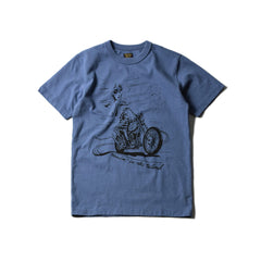 May club -【WESTRIDE】"BLOWIN' IN THE WIND" TEE - W.BLUE