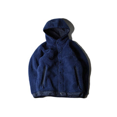 May club -【WESTRIDE】PILE HOODIE - NAVY / NAVY