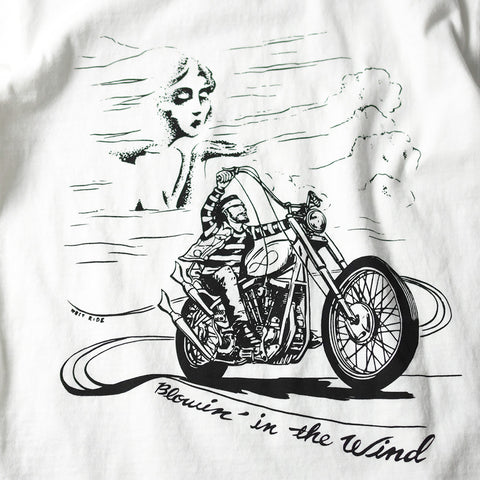 May club -【WESTRIDE】"BLOWIN' IN THE WIND" TEE - WHITE