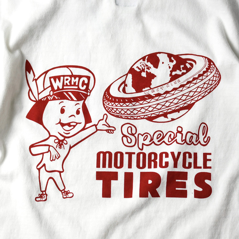 May club -【WESTRIDE】"WRMC TIRES" TEE - WHITE