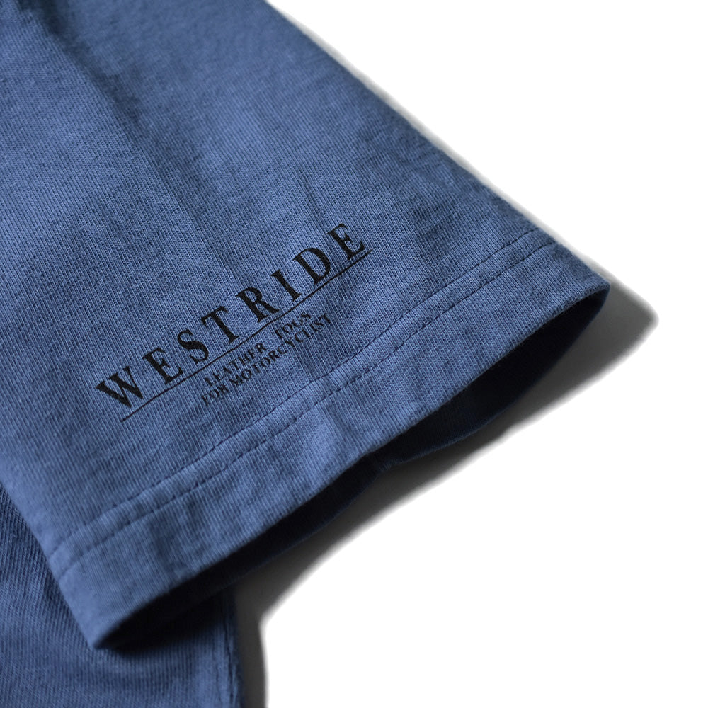 May club -【WESTRIDE】"WEST RIDE TRADE MARK" TEE - W.BLUE