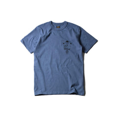 May club -【WESTRIDE】"DEVIL'S MOTOR OIL" TEE - W.BLUE