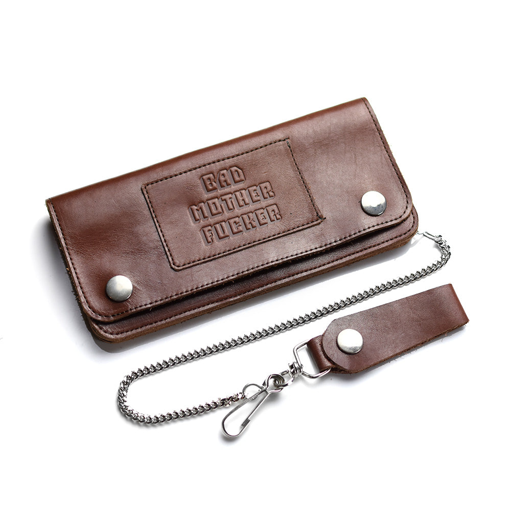 May club -【BAD QUENTIN】TRUCKER WALLET - BROWN