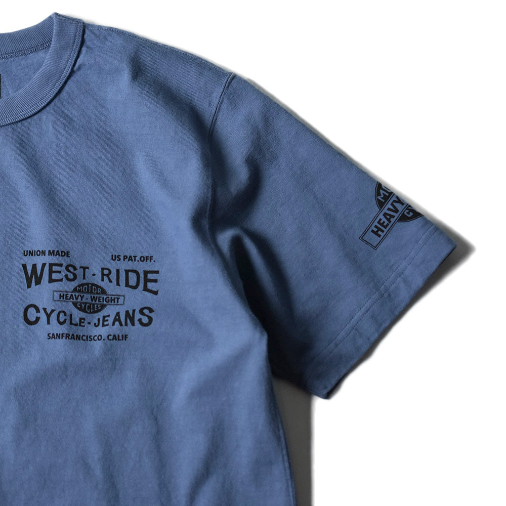 May club -【WESTRIDE】"CYCLE-JEANS" TEE - W.BLUE