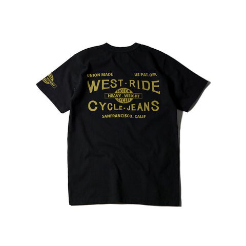 May club -【WESTRIDE】"CYCLE-JEANS" TEE - BLACK
