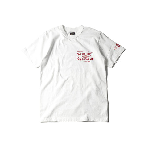 May club -【WESTRIDE】"CYCLE-JEANS" TEE - WHITE