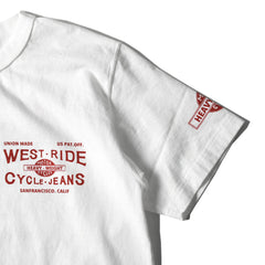 May club -【WESTRIDE】"CYCLE-JEANS" TEE - WHITE