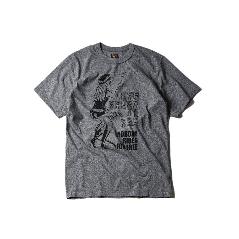 May club -【WESTRIDE】"GAS GRASS OR ASS" TEE - GREY