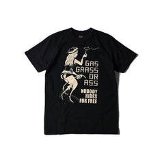 May club -【WESTRIDE】"GAS GRASS OR ASS" TEE - BLACK