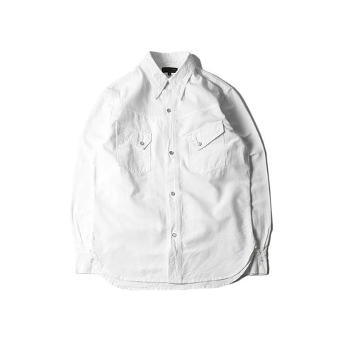 May club -【WESTRIDE】WR3007S CHAMBRAY WESTERN SHIRT - WHITE