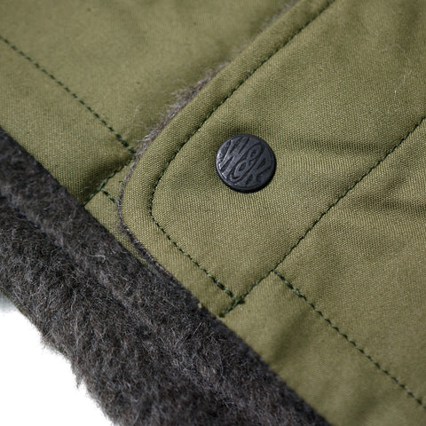 REVERSIBLE ARMY VEST - OLIVE - May club