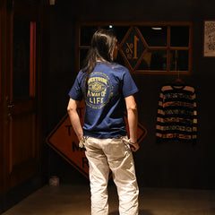 May club -【WESTRIDE】"A WAY OF LIFE" TEE - NAVY