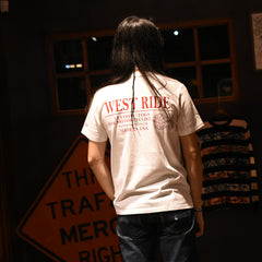 May club -【WESTRIDE】"TRADE MARK" TEE - WHITE