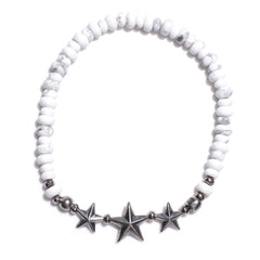 STAR BEADS BRACELET - HOWLITE BEADS - May club