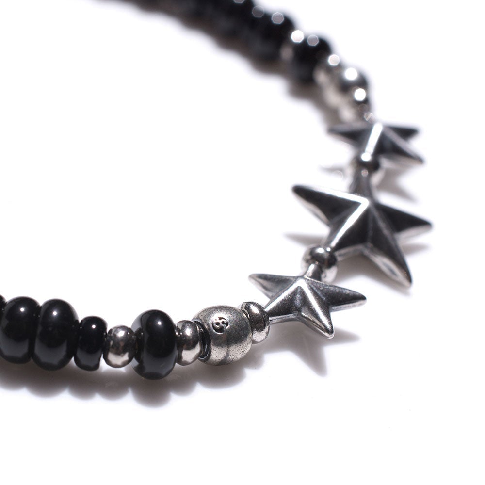 Star Beads Bracelet - onyx beads