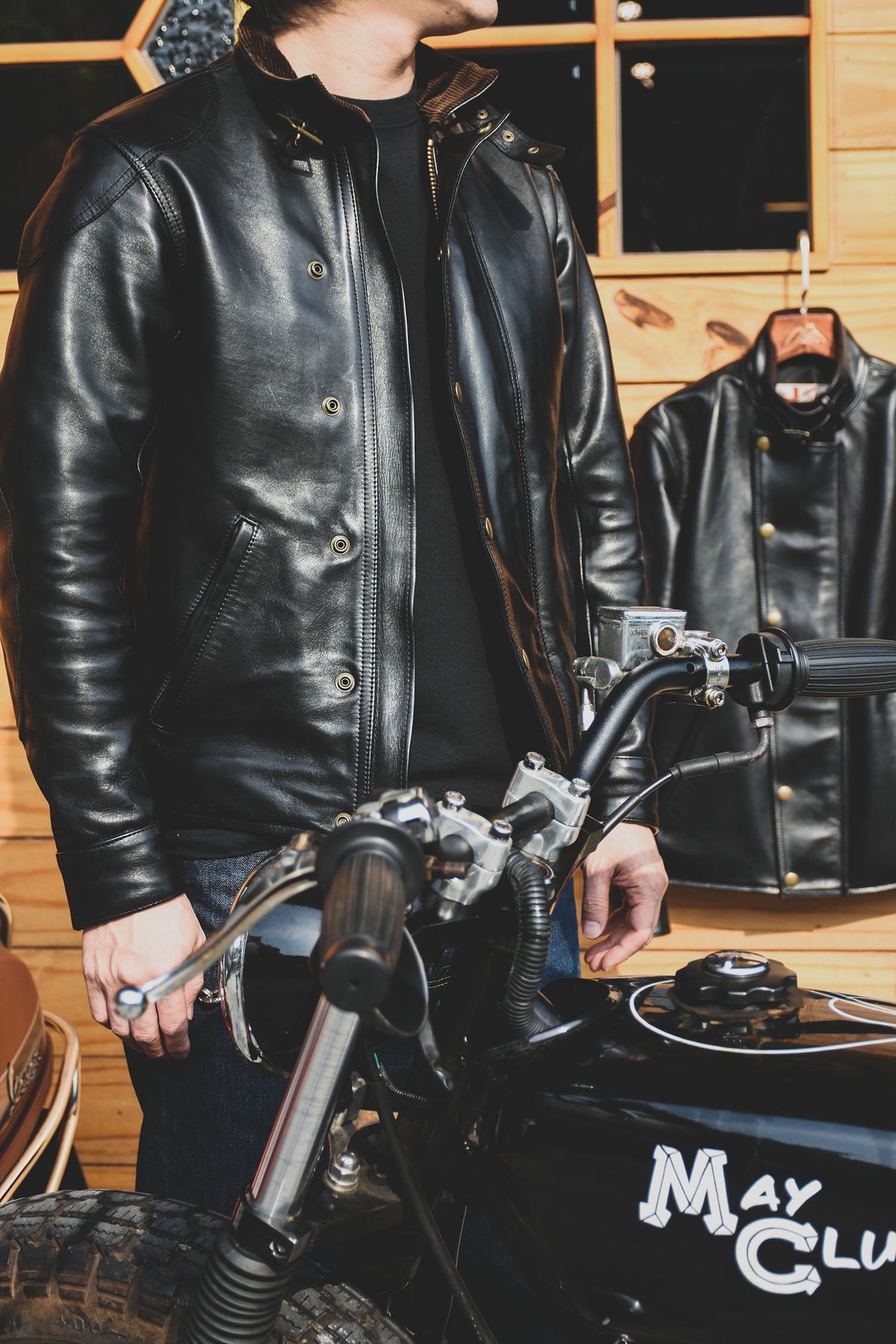 AD-09 HORSEHIDE ULSTER JACKET - BLACK - May club