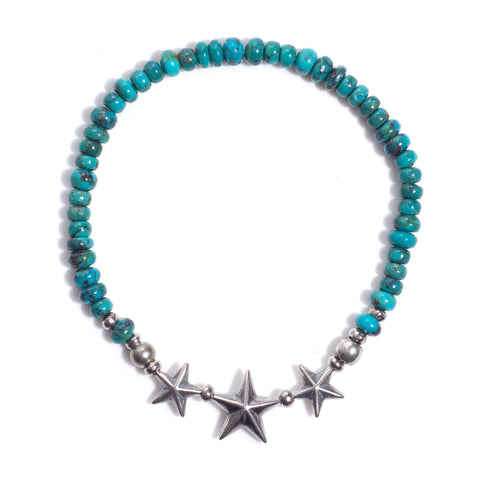Star Beads Bracelet - Turquoise Beads - May club