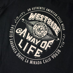 May club -【WESTRIDE】"A WAY OF LIFE" TEE - BLACK