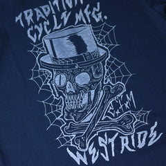 May club -【WESTRIDE】"TRADITION CYCLE MFG" TEE - NAVY