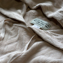 NGT MESH JACQUARD HOODIE - BEIGE - May club