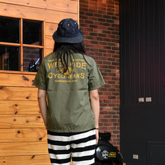 May club -【WESTRIDE】SNAP WORK S/S SHIRTS (CYCLE-JEANS)  - OLIVE