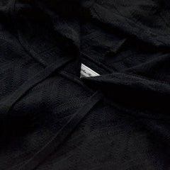 NGT MESH JACQUARD HOODIE - BLACK - May club