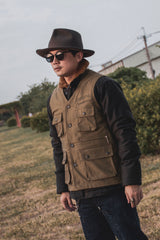 FORT MORGAN VEST - OLIVE - May club