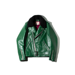 May club -【Addict Clothes】AD-06 HORSEHIDE HIGHWAYMAN JACKET - GREEN