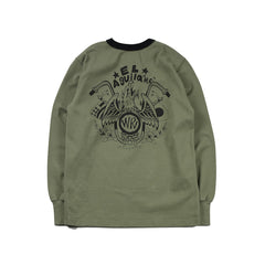 May club -【WESTRIDE】"EL AGUILA" LONG SLEEVES TEE - SLATE