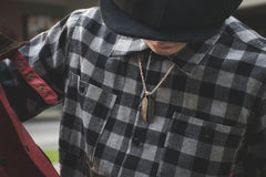 BUFFALO CHECK SHIRTS - GREY - May club