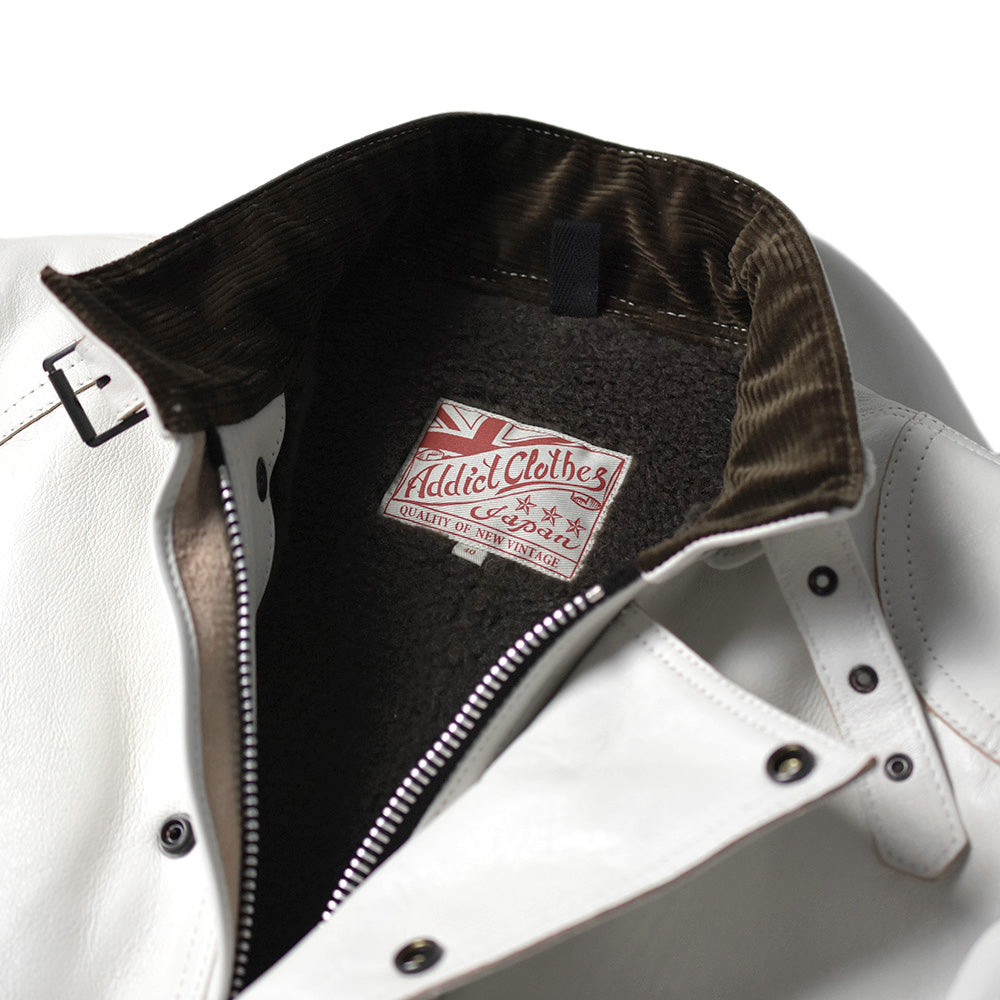 May club -【Addict Clothes】AD-09B SHEEPSKIN ULSTER JACKET - WHITE