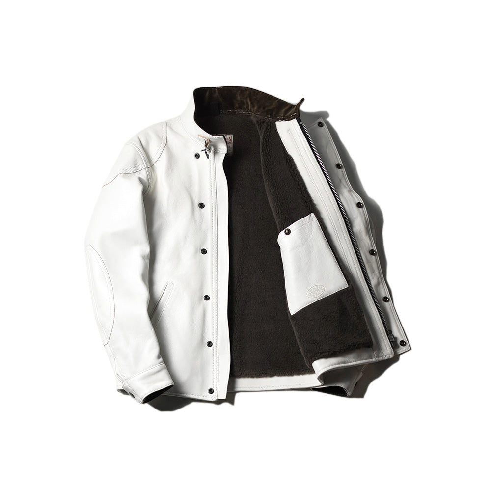 May club -【Addict Clothes】AD-09B SHEEPSKIN ULSTER JACKET - WHITE