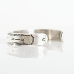 COINSILVER STAMP HEAVY BANGLE - NARROW - May club