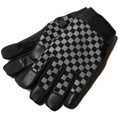 May club -【B.W.G JAPAN】REFLECTOR CHECKER GLOVE - BLACK