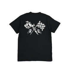 May club -【B.W.G JAPAN】B.W.G x Magical Design "Checker Ink" Tee - Black