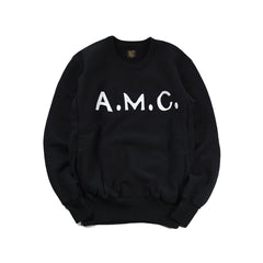 May club -【WESTRIDE】HEAVY WEIGHT FRONT V SWEAT "A.M.C" - BLACK