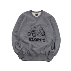 May club -【WESTRIDE】HEAVY WEIGHT FRONT V SWEAT "SLOPPY" - GRAY