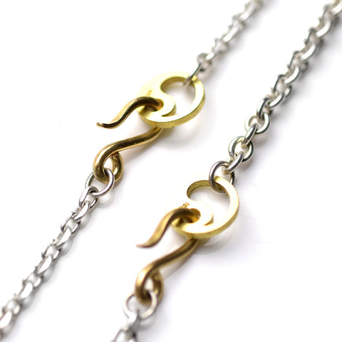 May club -【May club】SILVER CHAIN WITH 18K TAICHI HOOK