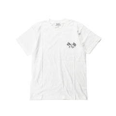 May club -【B.W.G JAPAN】B.W.G x Magical Design "Checker Ink" Tee - White