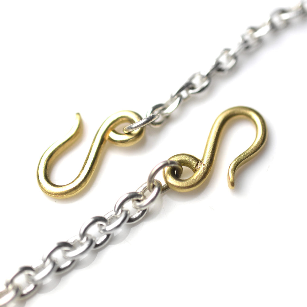 May club -【May club】SILVER CHAIN WITH 18K TAICHI HOOK