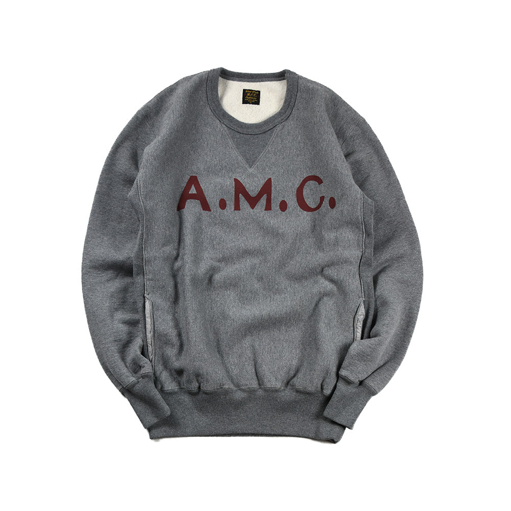 May club -【WESTRIDE】HEAVY WEIGHT FRONT V SWEAT "A.M.C" - GRAY