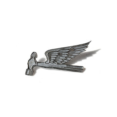 May club -【SHAFT SILVER WORKS】FLYING HAMMER BADGE (S)