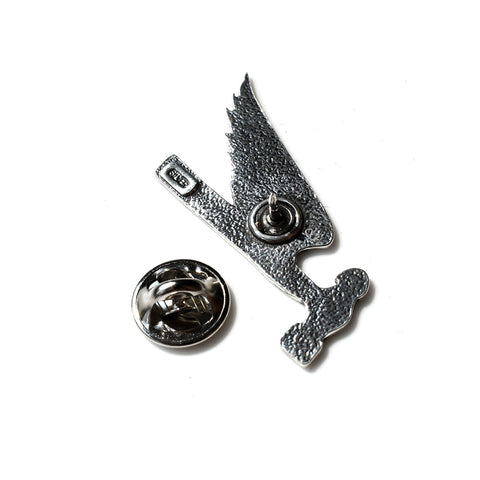 May club -【SHAFT SILVER WORKS】FLYING HAMMER BADGE (S)